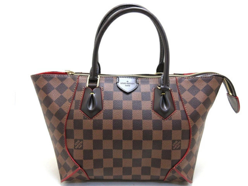 LOUIS VUITTON Caissa Tote Damier Cerise Red Bag